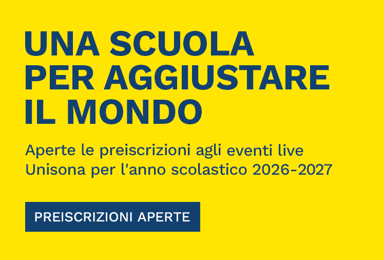 Aperte le preiscrizioni agli eventi live per le scuole